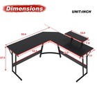 Computer Gaming Laptop Table L Shaped Desk Corner Workstation Home Office Desk