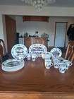 Nikko Americana Christmas Dinnerware Design By Charles Wysocki 31 Piece Grouping