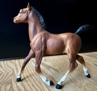 Vtg Breyer Running Foal Bay    spice     134  1970 s Matte   Semi-gloss branded usa