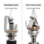 Pure Tone Mono Multi-contact 1 4 Inch Nickel Output Jack - With Added Hex Nut