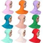 12pcs Women Ninja Cover Bonnet Hat Underscarf Muslim Hijab Cap Scarf Wrap Hat