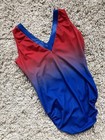 Gk Elite Gymnastics Leotard Lady Liberty Sequin Bling Patriotic Usa Tank Size As