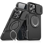 Big Deal   for Iphone 16pro Max Magnetic Ring Stand Case Slide Camera Rugged Cover