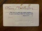 Unique Signed Item  Gene Roddenberry s Bel-air Country Club Membership Card