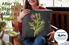 Nodding Thistle Plant Flowers Inspired Mary Delany Counted Cross Stitch Pattern