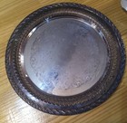 Vintage Silver Tone Serving Tray Lot Of 2 Ornate Decorative Relish Vanity Buffe