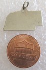 Vintage State Of Nebraska Map Tourist Travel Souvenir Enamel Charm