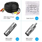 4 X 100ft Video power Cable For Night Owl Hd Cctv Security Camera Wire Cord