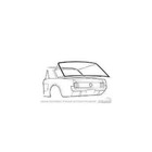 Scott Drake Back Glass Seal - Fits 1964-1968 Ford Mustang Scott Drake Rear Windo