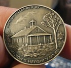 Vintage Obscure Hershey Coin Club Silver Medal Portraying Milton S Hershey 1967