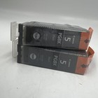 Canon Genuine Pixma Pgi-5bk Black Ink Cartridges Oem Ships Free Lot Of 2 New
