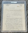 Chabad Rebbe Rabbi Menachem Mendel Schneerson Signed Autograph Letter Psa dna
