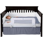 Convertible Crib Bed Rail For Toddlers - Safety Guard With Reinforced Anchor