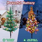 6 Pcs Solar Christmas Tree  Outdoor Christmas Decorations  Xmas Tree Solar Po   