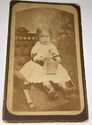 Rare Antique American Child Toy Jack In The Box Doll Toy Oil City Pa Cdv Photo 