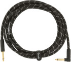 Fender Deluxe Black Tweed Guitar instrument Cable  Straight-right Angle  10  Ft