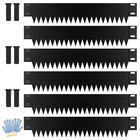 12 hx40 lx 6 Packs Black Steel Landscape Edging Metal Garden Edges For Lawn Yard