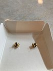 Cute Vintage Gold Tone Leaf Earrings