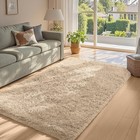 Thick Shaggy Area Rug Soft Plush Carpet Anti Slip Mat For Living Room Bedroom