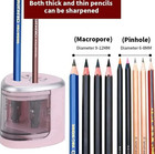 1pc Electric Automatic Two-hole Pencil Sharpener For Home  Office   School - New