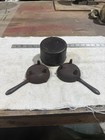 Vintage Lot Of Lead Smelting Footed Labels And Pot  Dated 1982 