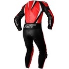 Men   s Perforated Leather Racing Suit Black   White   One Piece Motorcycle Track