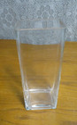 Tall Clear Glass Rectangle Vase - 10  Tall