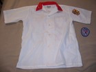 Vintage King Louie Youth Bowling Shirt Size 16 With 9 Patches