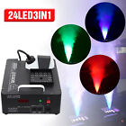 Smoke Fog Machine Dmx Dj Party Vertical Spray Fog Stage Light Rgb 24 Led Light