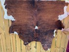Extra Large Brazilian Brindle Brown Genuine Cow Hide Cowhide Rug Size 7 X 8 Ft