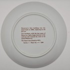 Meservey  Iowa Train Depot Centennial Souvenir Plate 7 5  Collectible Vintage 