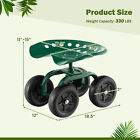 Rolling Garden Cart Heavy Duty Workseat W  Adjustable Height   360   Swivel Seat