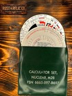 Calculator Set Vintage M28 Calculator Set Cold War Era Civil Defense Instrument 