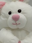 Fisher Price Puffalump Bunny Rabbit Plush 12  White 1992 Pink Rose Htf Vintage