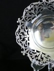 Vintage Egypt 900 Silver Reticulated Footed Bowl   Plate  6 5   183g