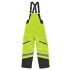 High Visibility Insulated Waterproof Reflective Winter Work Bib Overall Pants