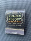 Golden Nugget Gambling Hall Casino Las Vegas Nv Vintage Matchbook Full Free Ship
