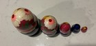 Hand Painted Russian Nesting Dolls Matryoshka Set Of 5 Floral Design