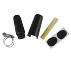 1 Set Clarinet Cap Mouthpiece Reed Nickel Metal Ligature For Alto Saxophone Aa