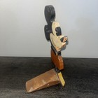 Antique 1930s Early Mickey Mouse Depression Era Folk Art Painted Wood Doorstop