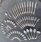 Reed   Barton Pointed Antique Sterling Silver  925 Flatware Set W  Storage Chest