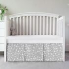 Crib Skirt Toddler Bed Skirts Pleated Dust Ruffle Machine Washable 52 x28 x14 