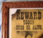 Western Outlaw Billy The Kid Wanted Poster