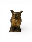 Antique Cast Iron Owl Penny Coin Bank Vindex Toys Belvidere Ill Needs Screw