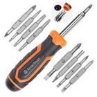 Tool All In One  Portable Multi 18-in-1 Multi-bit Screwdriver Set Orange