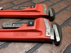 Lot Of 2 Ridgid 31025 18  Heavy Duty Pipe Wrench Ridge Tool Co  Usa Made