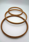  3  Vintage Duchess Felt Lined Wooden Embroidery Hoop   Smoke   Pet Free