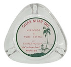 Vintage Glass Marketing Ashtray   The Palm Patio   San Leandro California Ca