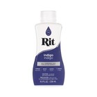 Liquid Fabric Dye 8 Oz For Clothing  D  cor   Crafts - Indigo Color  1 Pack