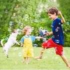 2 Bubble Gun For Kids  Light Up Bubble Machine For Toddlers  8 Hole Blower With